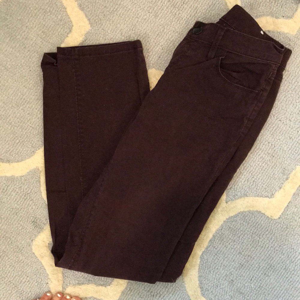 Loft plum skinny pants